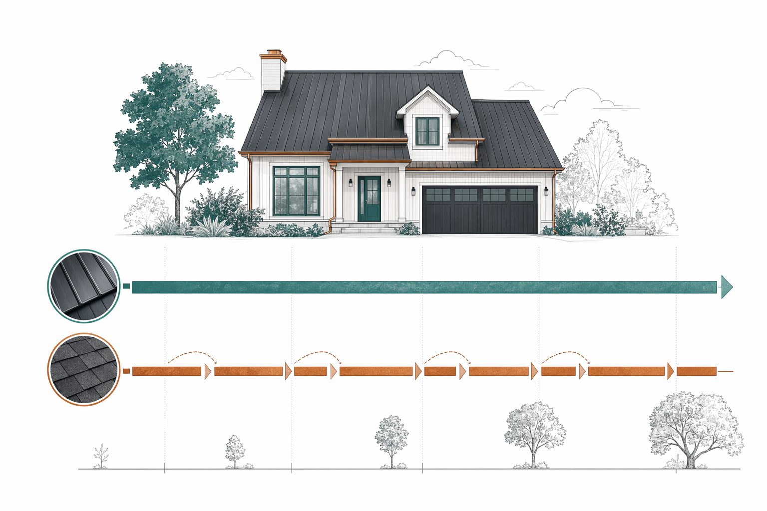 How long a metal roof lasts