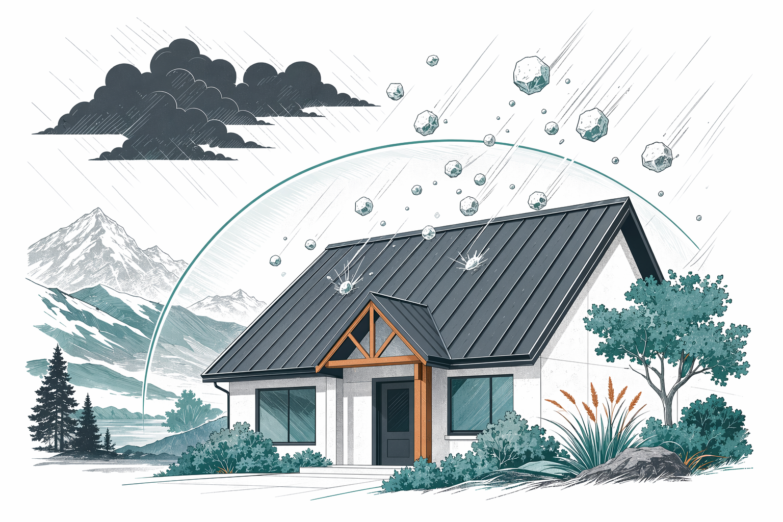 Metal Roofs in Hail and Storm Country