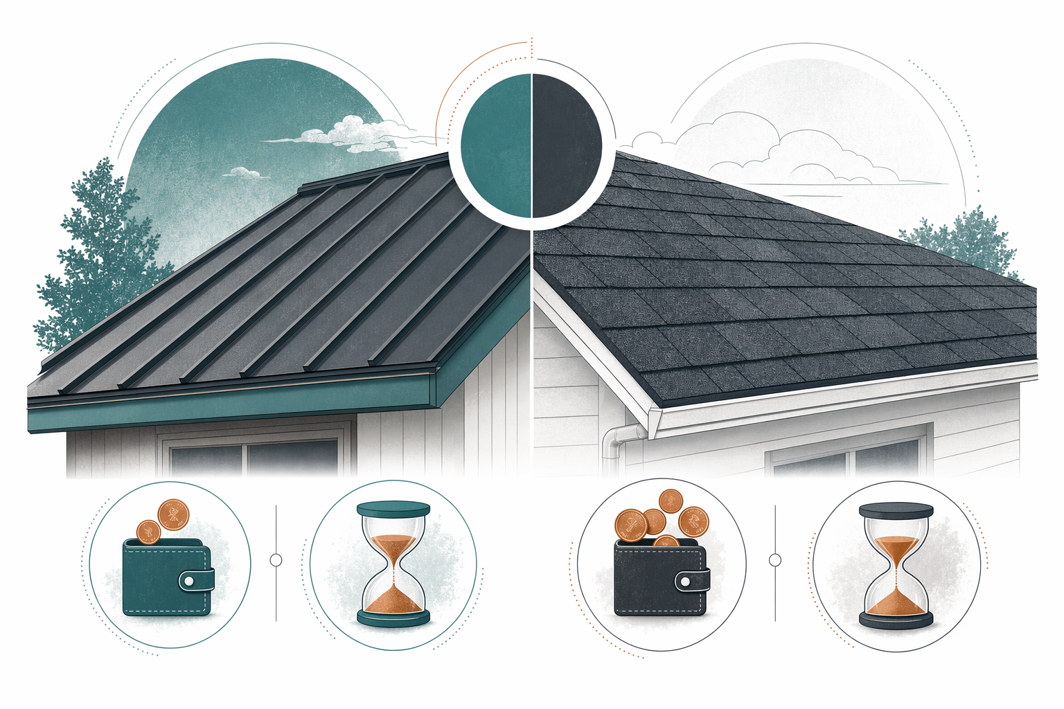 Metal vs asphalt — the honest comparison