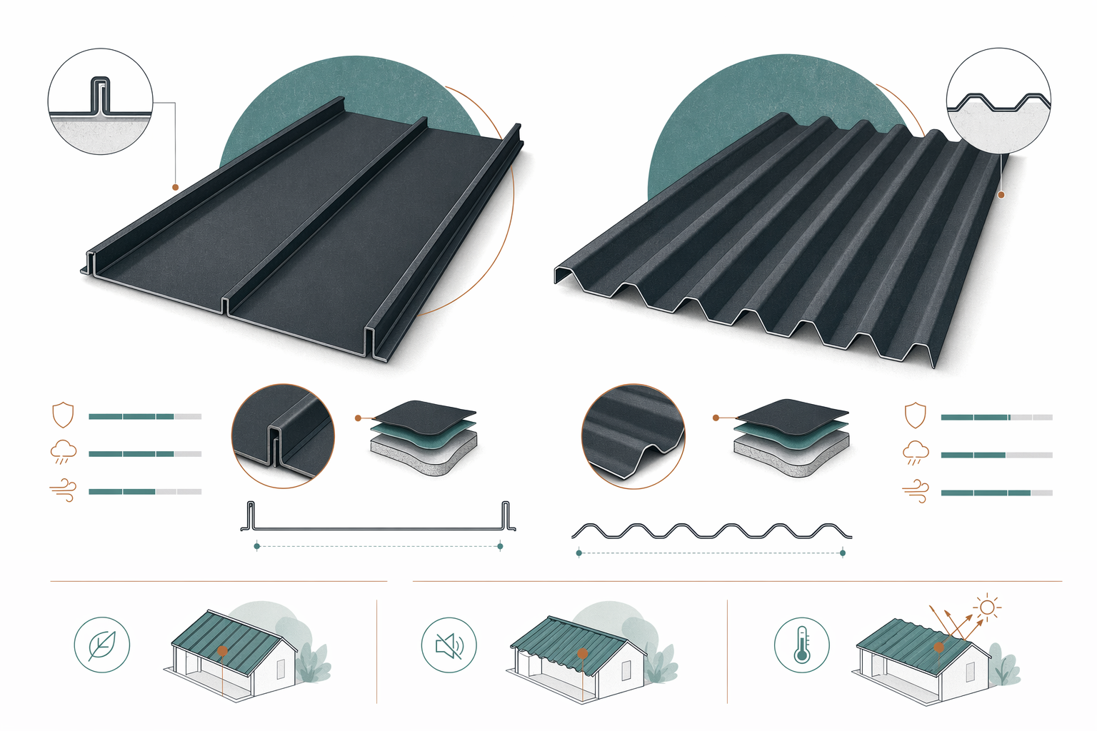 Standing Seam vs Corrugated Metal Roofing